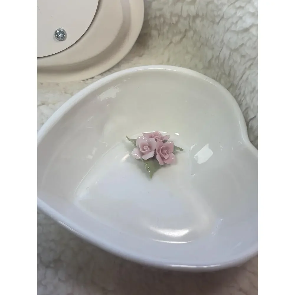 Vintage porcelain music/trinket box